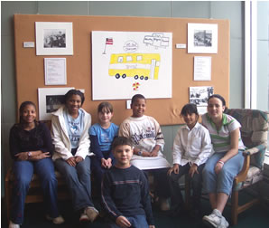 Photo of participants in the exhibit.
