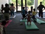 Wee One's Yoga in our children's room 