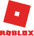 Roblox logo with red square on a 45 degree angle