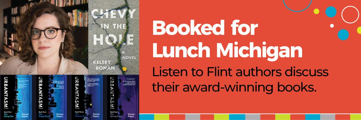 An advertisement for FPL's Booked for Lunch series 