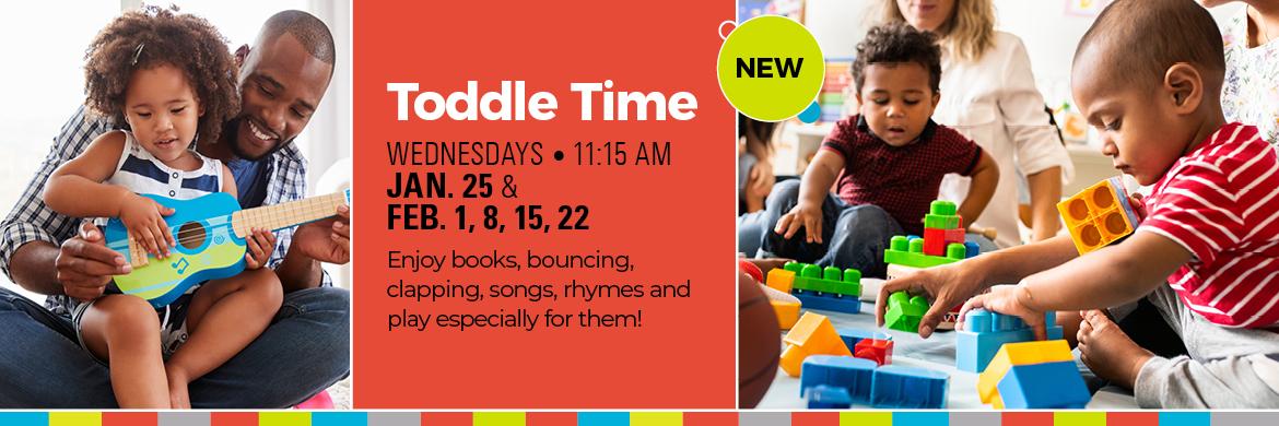 Toddle time at the Flint Public Library through January and February