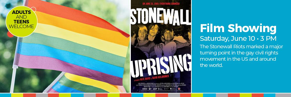 Stonewall Uprising June 10th at 3pm